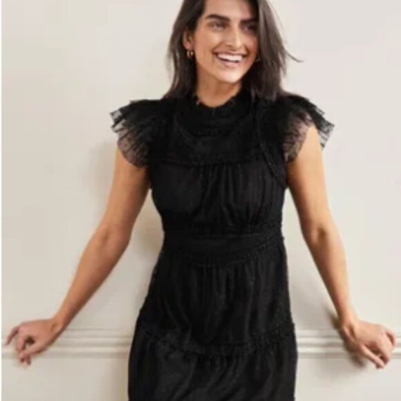 Boden Edie Tiered Tulle Midi Dress, 12P - Picture 3 of 10